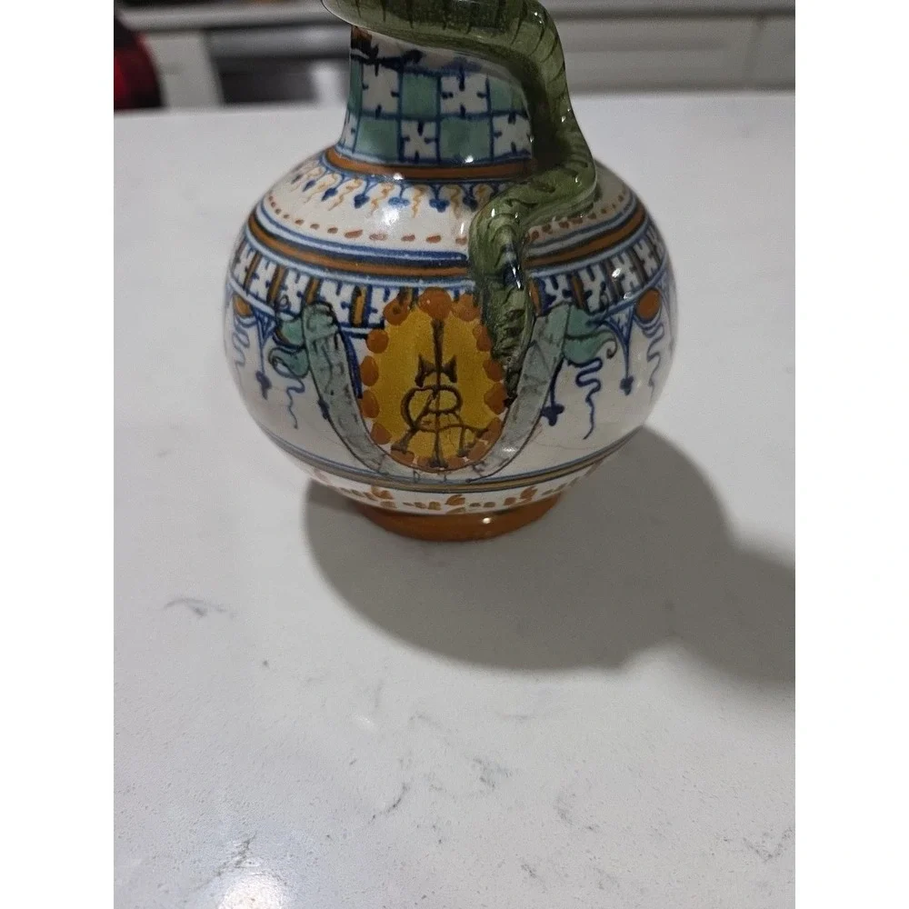 Italian Maiolica‎ bottle vases 7.5